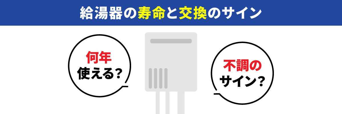 給湯器の寿命と交換のサイン